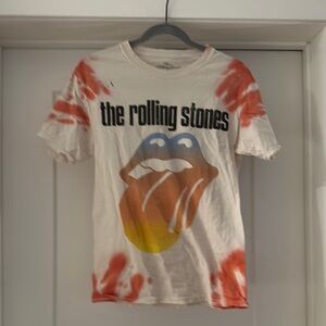 The Rolling Stones T-Shirt with Tye Dye with Distressed design